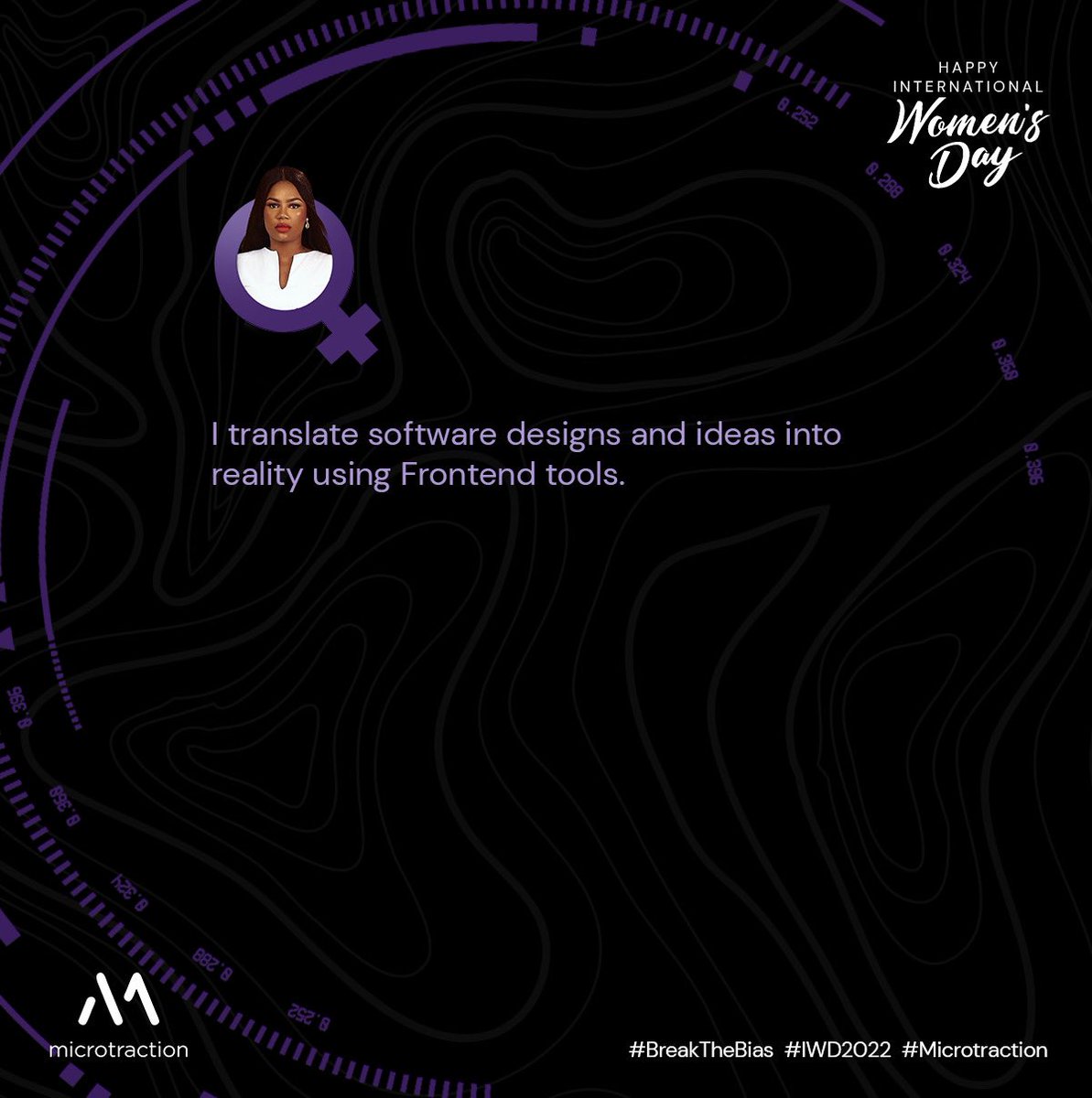 microtraction's tweet photo. Meet @mercy__o, Frontend Engineer @BitsikaAfrica 🚀

#BreakTheBias #IWD2022 #Microtraction https://t.co/d8hDZPLJAR