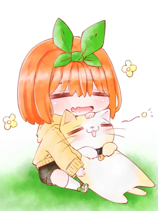 🍀🐈

#五等分の花嫁 
#中野四葉 