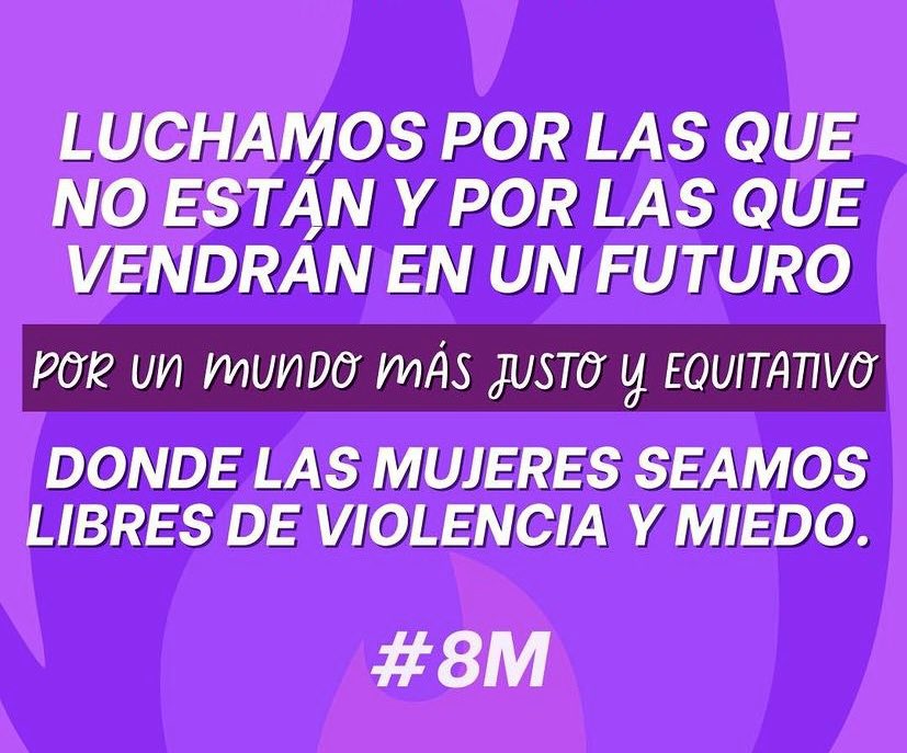mariablancolpz's tweet photo. ¡Hoy y siempre! 💜✊🏽 #8M #DíaInternacionalDeLaMujer https://t.co/WsG4CzgxOC