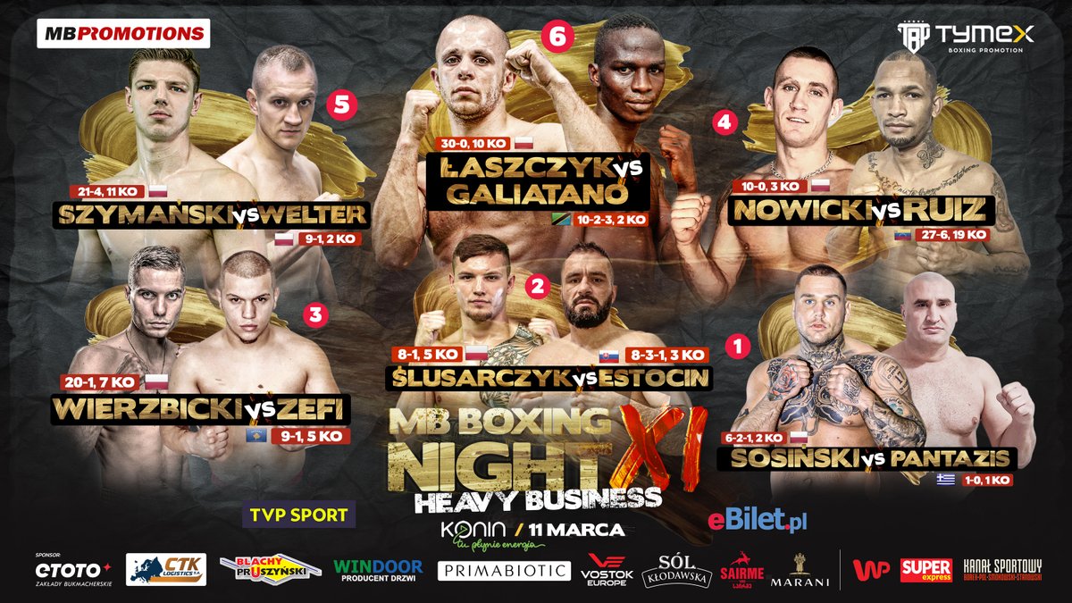 Aktualna karta walk gali <a href="/promotions_mb/">MB PROMOTIONS</a> w Koninie. Kontuzja Bodziocha, na dopełnienie trylogii zatem musimy poczekać. <a href="/SportSE_pl/">Super Express Sport</a>