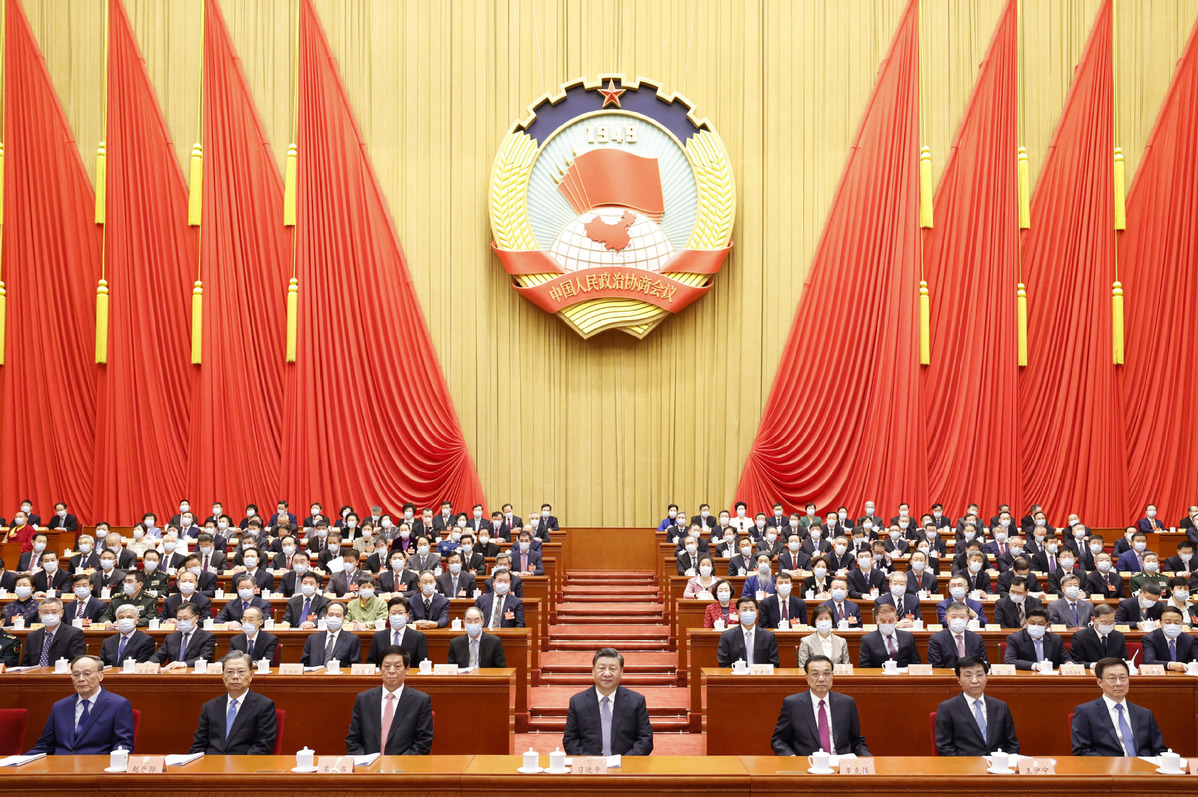 CGMeifangZhang's tweet photo. President Xi Jinping’s Moment at the #twosessions, captured here! Pic1: China's top political advisory body begins annual session. Pic2: China's national legislature opens annual session. Pic3: Xi calls for strong sense of unity in community. Pic4: Xi emphasizes food security. https://t.co/rzsvGKJU4W