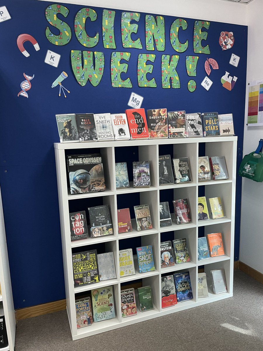 Science week is coming! Checkout the amazing science books the library has to offer @JESSLibrary #JESSScienceWeek #science #reading   <a href="/ScienceWeekUK/">British Science Week</a> #BSW22