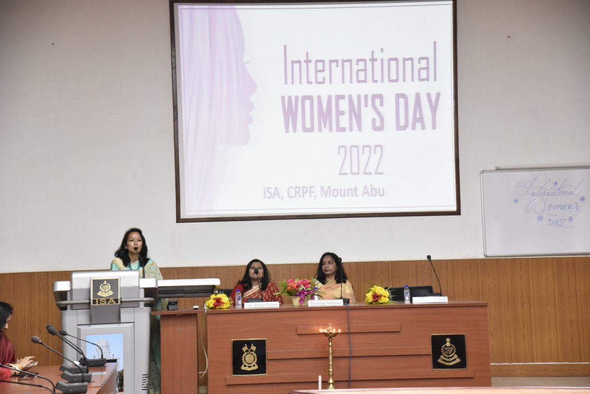 ISA_MountAbu's tweet photo. "Gender equality today for sustainable tomorrow"
ISA CRPF,Mt Abu celebrated #InternationalWomensDay2022
Jacaranda saplings were planted for a better tomorrow followed by talent hunt competition among the lady wives.Smt Manmohan Shekhawat,Prez RCWA graced the occasion
@crpfindia https://t.co/SE9TeQ9BjI