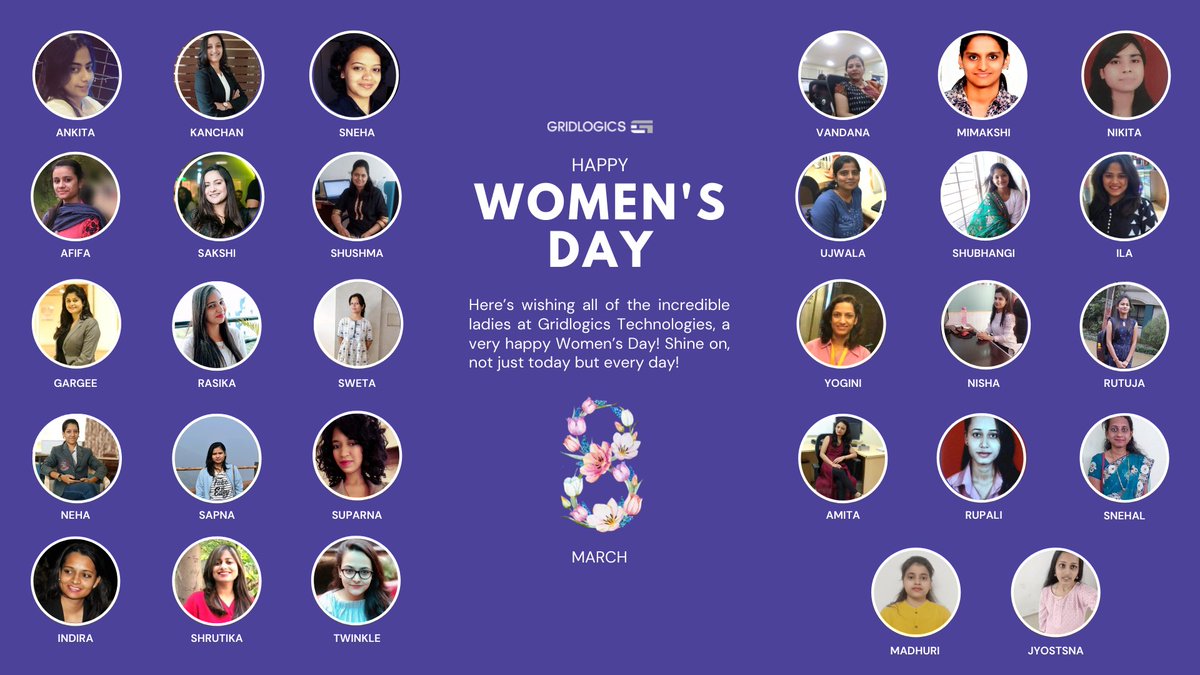 gridlogics's tweet image. Here’s wishing all of the incredible ladies at Gridlogics Technologies, a very Happy Women’s Day! Shine on, not just today but every day!

#patentsearchengine #IPanalytics #patentportfolio  #ipstrategy #patseer #ip #competitiveintelligence #semanticsearch #patentlandscape