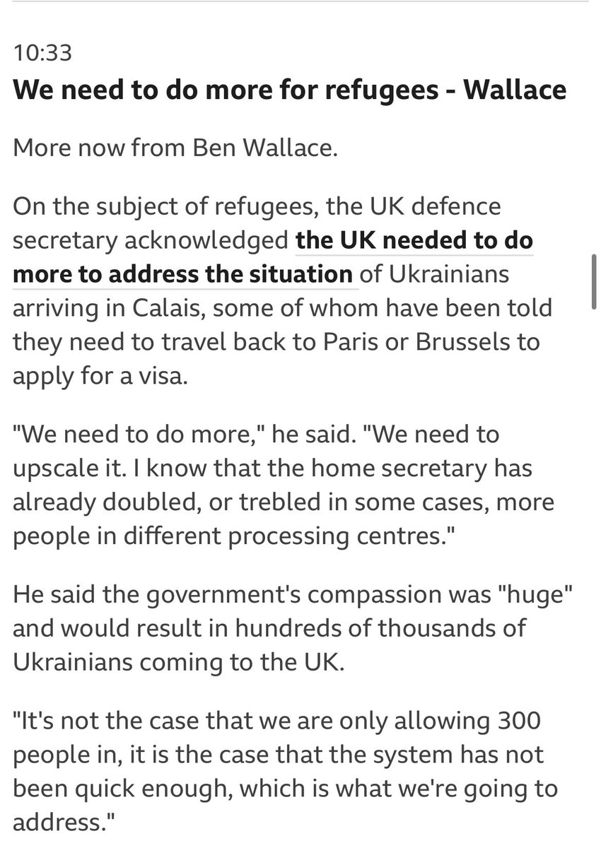 MarkLMcGuinness's tweet photo. So we’re not dehumanising refugees in Calais now? #Ukraine️ #UK https://t.co/TicVyCZWZW