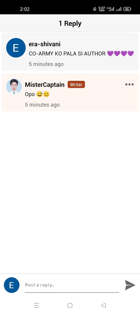 yoongyujay's tweet photo. Yung napansin ka ni author π€© @MisterCaptainWP thank youuu and keep it on writing po. ang ganda ng stories po. β₯οΈ #Wattpad #WattpadPhilippines #DatingSeries https://t.co/SMOOU7qtZ6