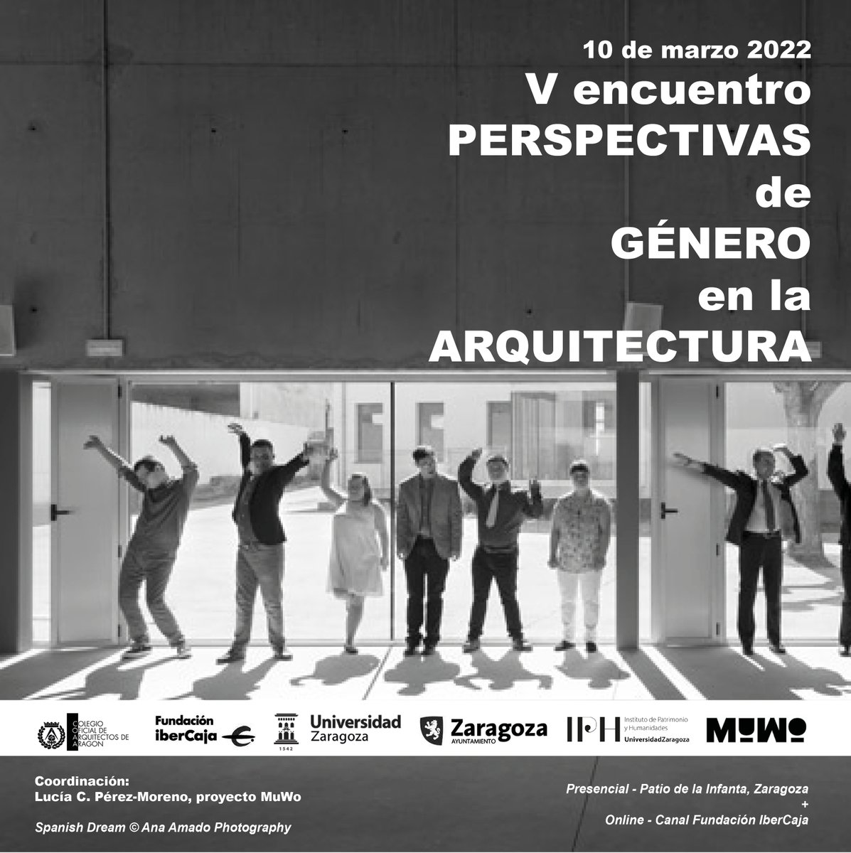CSCAE's tweet photo. #PorUnaProfesiónIgualitaria #8M2022 - Actividades en el @COA_Aragon 

V Encuentro "Perspectivas de Género en la Arquitectura"

Presencial y gratuita ➡️ https://t.co/DEPD9O2BQi
Online ▶️ https://t.co/8epubtthaV https://t.co/aXbDrp3r8g