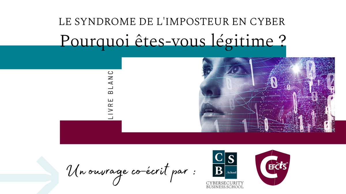 La <a href="/CSB_SCHOOL/">CSB.SCHOOL</a> et le <a href="/CEFCYS_Officiel/">CEFCYS</a> s’associent pour la rédaction d’un livre blanc sur le syndrome de  l’imposteur en cybersécurité : 
Pourquoi êtes-vous légitime ?
👉 cefcys.fr/wp-content/upl…

Un livre blanc dédié à Nuno FILIPE, membre et ami du CEFCYS qui nous a quitté.