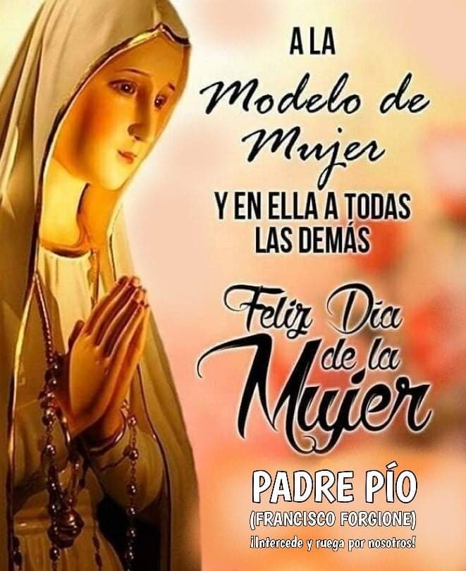 JuntosRecemos's tweet photo. Feliz dia de la mujer! Que María sea nuestro ejemplo a seguir https://t.co/S3QupQUH9Z