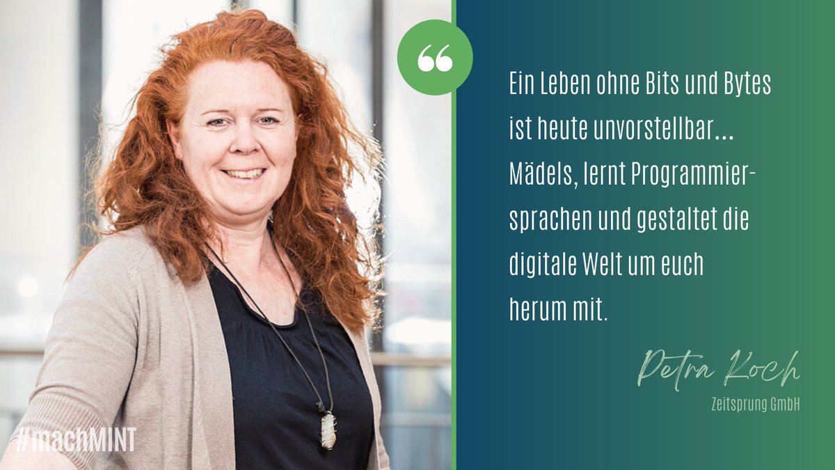 ihkfulda's tweet photo. Petra Koch ist Zeitspringerin beim Verein @zeitsprung in Fulda und liebt den #MINT-Bereich, weil...
#frauentag #machMINT https://t.co/xXAfqtMH8v