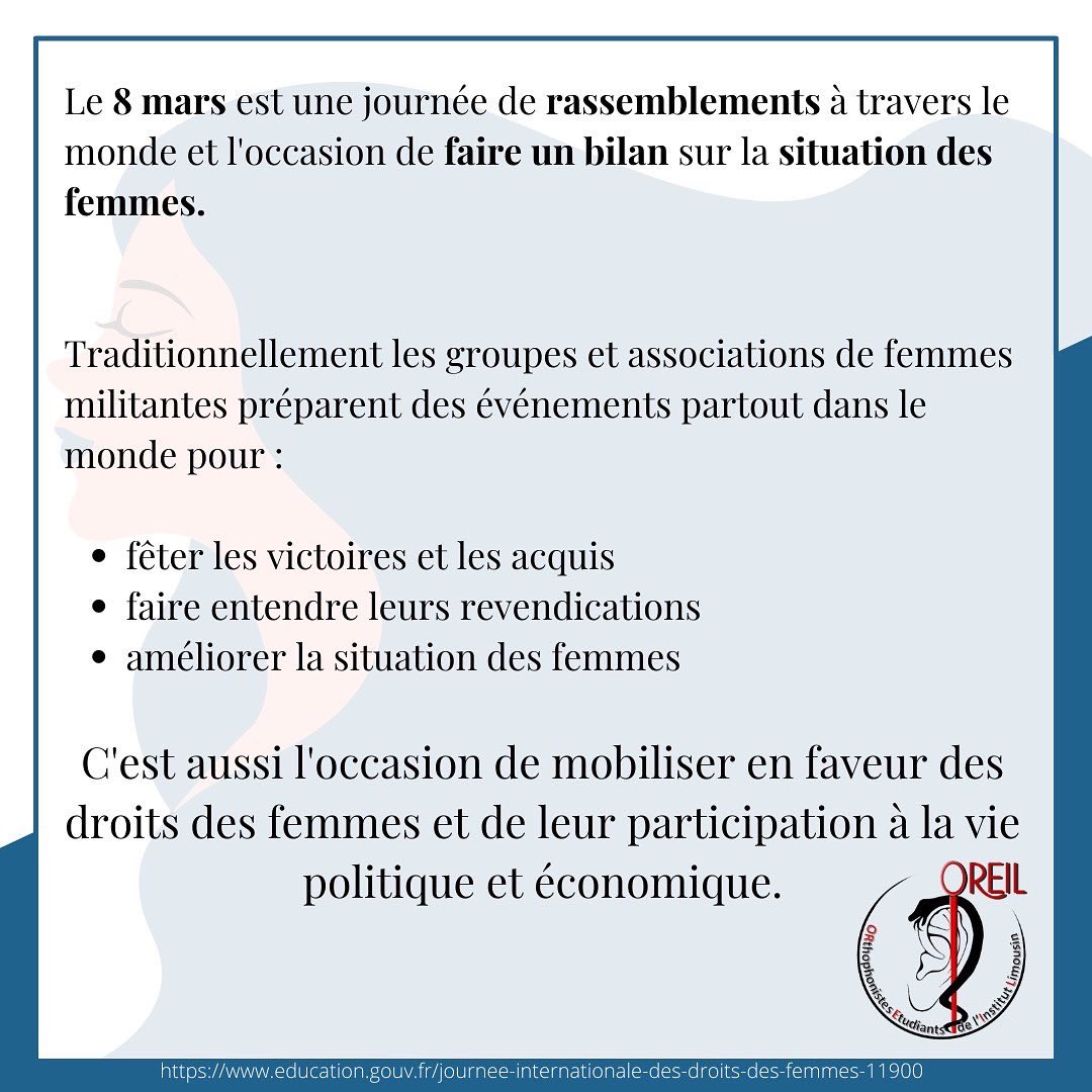 OREILortho's tweet photo. Voici quelques petites infos sur la journée des droits de la femme 🌺

Votre co-prez Romain 😚 https://t.co/Abg9X7jrkj