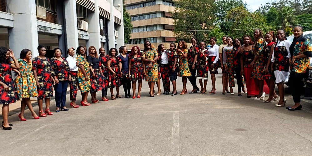 mofnpzambia's tweet photo. HAPPY WOMEN'S DAY from the Honourable Minister, Management, and Staff of the Ministry of Finance and National Planning, #mofnp, Lusaka-Zambia.
NOTE: The attire was sponsored through the officers' own contributions. https://t.co/boHcbuf6PM