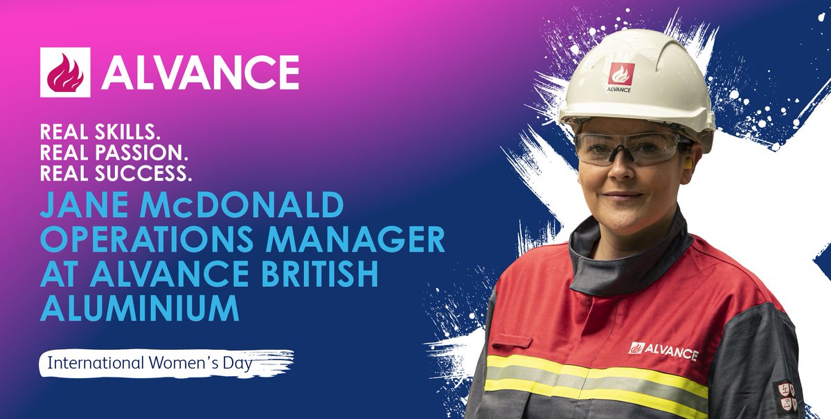 AlvanceAlGrp's tweet photo. Meet Jane. Starting as a summer intern, Jane became the first female Pot Room Supervisor in the history of #Lochaber Aluminum Smelter and is now Operations Manager. You can read Jane's #IWD2022 #BreaktheBias story here: https://t.co/dkPhTD2hkm https://t.co/QwmZCHILs5