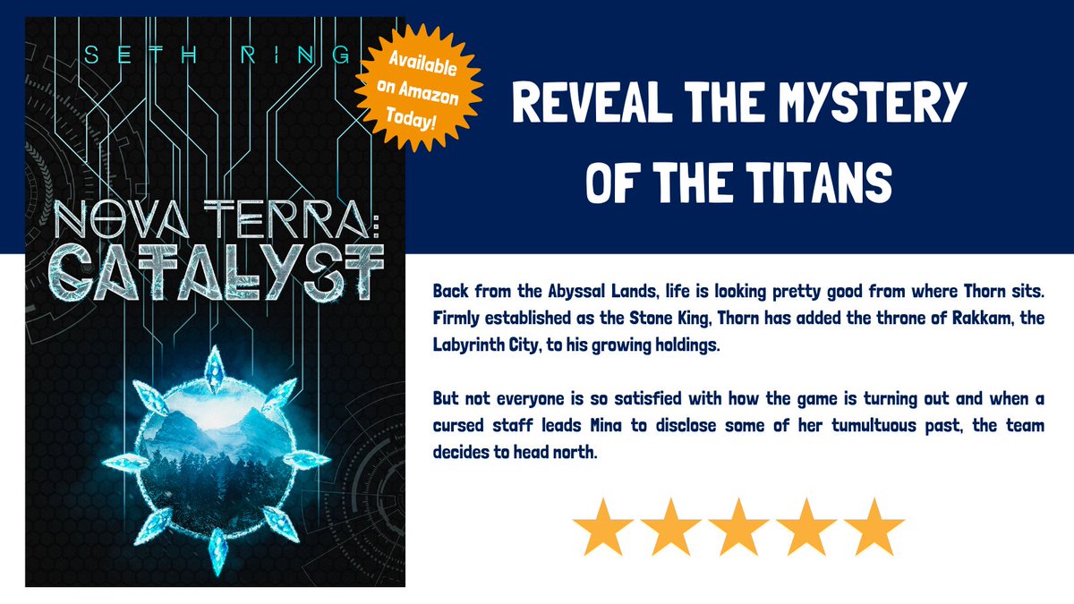 SethRing's tweet photo. Thorn's adventures have taken him all over the fantastic world of Nova Terra but the answers to the questions he has asked since he first stepped into the game have been hidden in the far north.

#GameLit #LitRPG #NewRelease #WritingCommunity 

https://t.co/BsBpGVjF0w https://t.co/74rm0yrkDQ