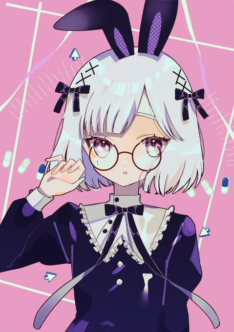 うさ耳メガネの男の娘