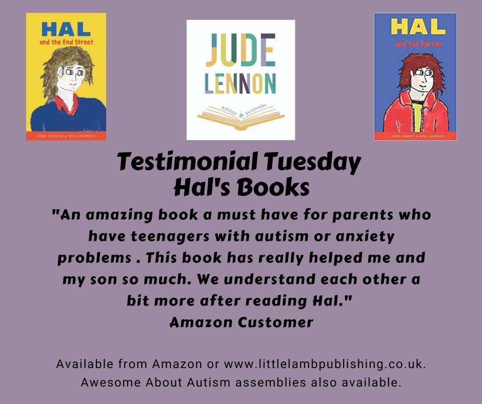 JudeLennonBooks's tweet photo. Testimonial Tuesday. Today marks the start of World Autism Week. Here is some more feedback about the books I wrote with @HalsBooks #worldautismweek #liverpoolspeaks @TeamAuthorUK Available from https://t.co/GqVAUeYlxT https://t.co/cC9iXz1x3I