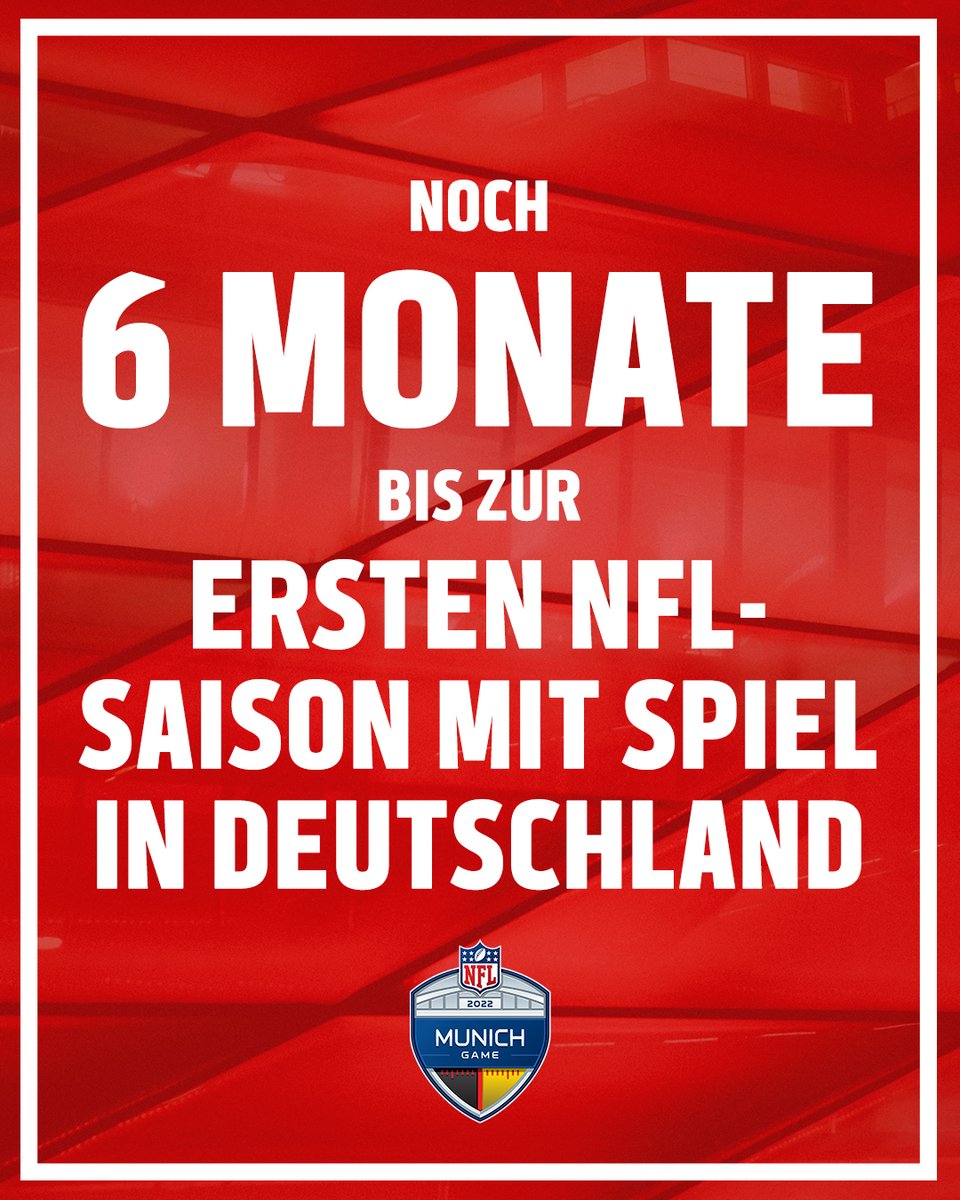 NFLDeutschland's tweet photo. Ein halbes Jahr noch bis Saisonstart – dafür wird es die beste Saison aller Zeiten. 😍 VORFREUDEEE! 🤩 #NFLinDeutschland https://t.co/4KG9tohZQh