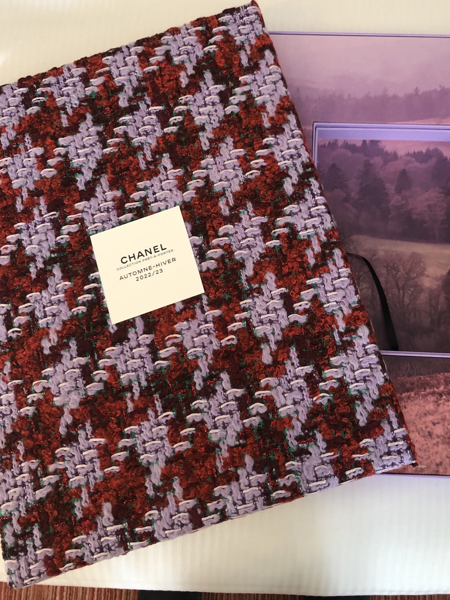 Vanessa Friedman on X: #Chanel invitation: big tweed box, small