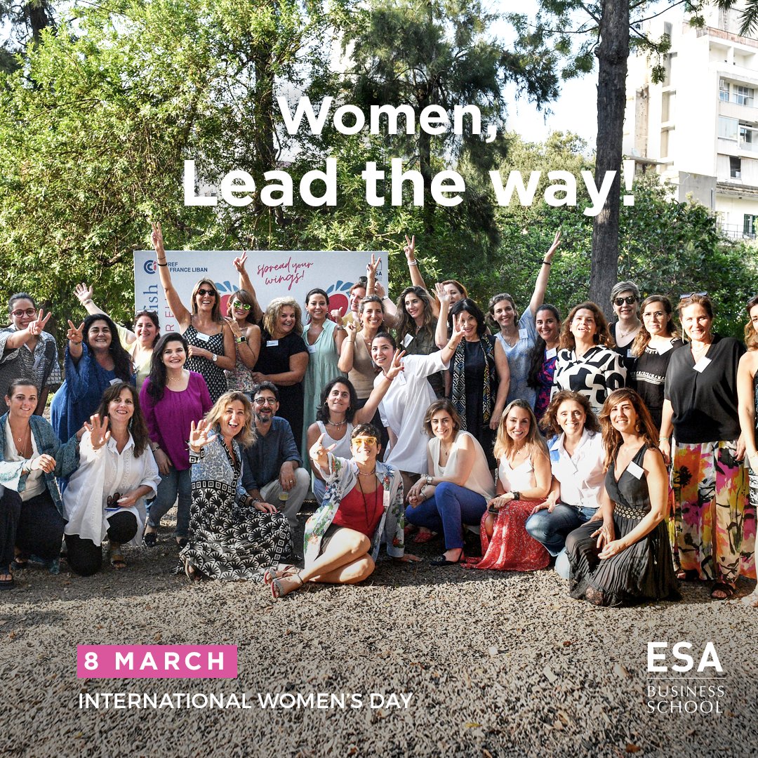 ESABeirut's tweet photo. Keep leading the way! 

#ESABusinessSchool #Women #WomensDay #InternationalWomensDay #8March https://t.co/ukiFZhWBsW