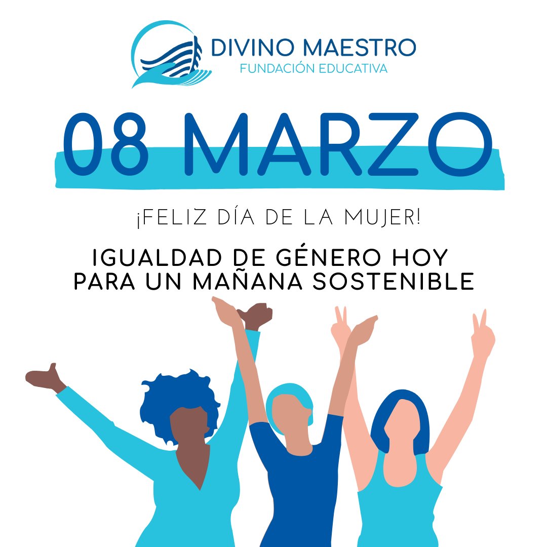 divinomaestrofe's tweet photo. Avancemos hacia la igualdad de género hoy para que el mañana sea sostenible #DíaDeLaMujer #8M #igualdad https://t.co/c9i8ZCfuY6