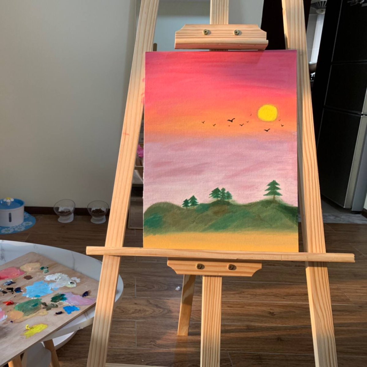 Augustllo's tweet image. Paint a simple piece that really calms me when I paint