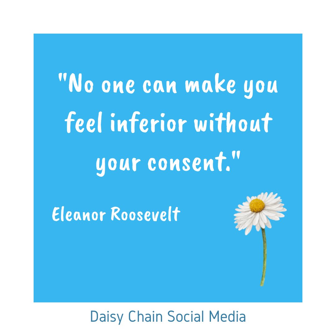 DaisyChainSM's tweet photo. "No one can make you feel inferior without your consent."
Eleanor Roosevelt
I love this quote for International Women's Day! 🌍
It just feels strange to mark this global event with the current situation in Ukraine. 😢
Hoping for a quick resolution to this chaotic situation. 🙏 https://t.co/2ov27C3C5T