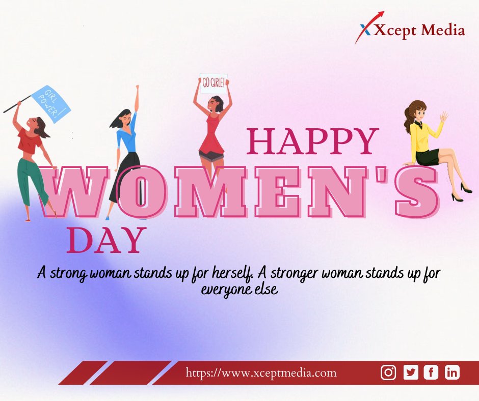 Xceptmedia's tweet photo. Happy Women's Day to strong, intelligent, talented and simply wonderful women! Don't ever forget that you are loved and appreciated.

#affiliatemarketing #affiliate #seo #xceptmedia_pvt_ltd #marketing #AffiliateMarketing #DigitalMarketing #womensday #womensday2022 #womens https://t.co/EiPecbqjl5