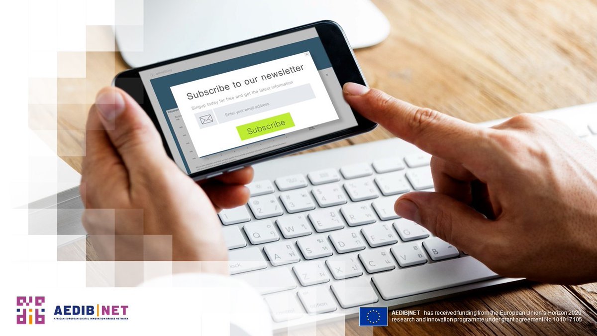 AEDIBNET's tweet photo. Are you interested in the #African-#European #digital #innovation #ecosystem? & do you want to learn more about the collaboration between European & African #DIHs?
Subscribe to our newsletter & follow our social media channels
📬https://t.co/ux0iPgoXx9
📢https://t.co/Auw9SHa3vU https://t.co/3U6wiBjwni