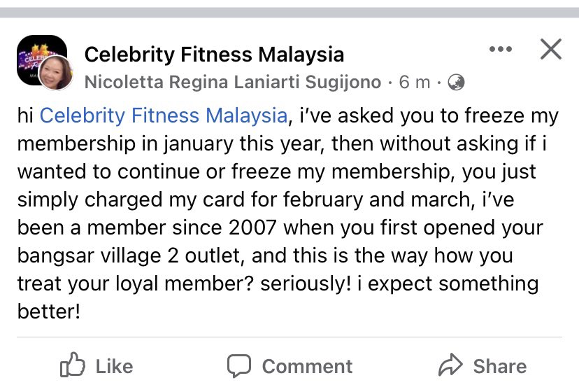 KuaiMuhamad's tweet photo. Lagi ada complain. Everyday the same complaints! #celfit https://t.co/pDyo4uTe86