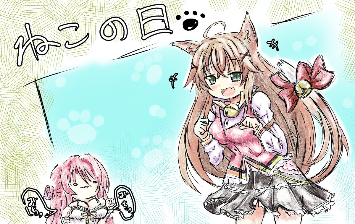 ねこの日とかケツとか尻とかふとももとか #フラワーナイトガール #花騎士 https://t.co/2HKDYyTdYp 