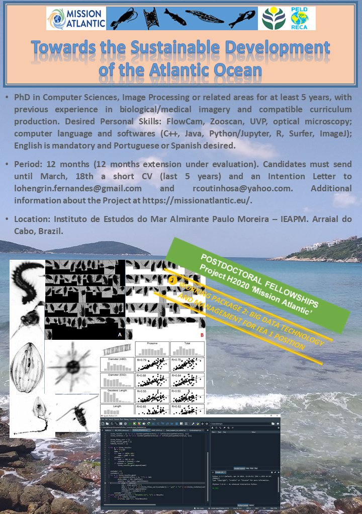 GuillemChust's tweet photo. In @MISSIONATLANTIC, two post doc positions are opened in Arraial do Cabo (Brazil) on plankton research! https://t.co/8ESNGo4pUT
