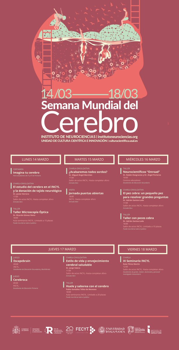 Incyl_Usal's tweet photo. 🧠 YA TENEMOS LA PROGRAMACIÓN DE LA SEMANA DEL CEREBRO 🧠

Toda la información en nuestra página web
https://t.co/s8DIAReTdF https://t.co/qGJ7Vtw0Bb