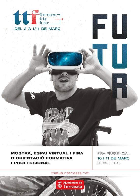 Estem molt contentes que el Jonny sigui cap de cartell de la Fira Terrassa Tria Futur.
Ens trobareu a la Fira els dies 10 i 11 de març per orientar-vos sobre els programes formatius i
d´inserció laboral. T´esperem!
<a href="/ajterrassa/">Ajuntament de Terrassa</a> 
@terrassaocupacio