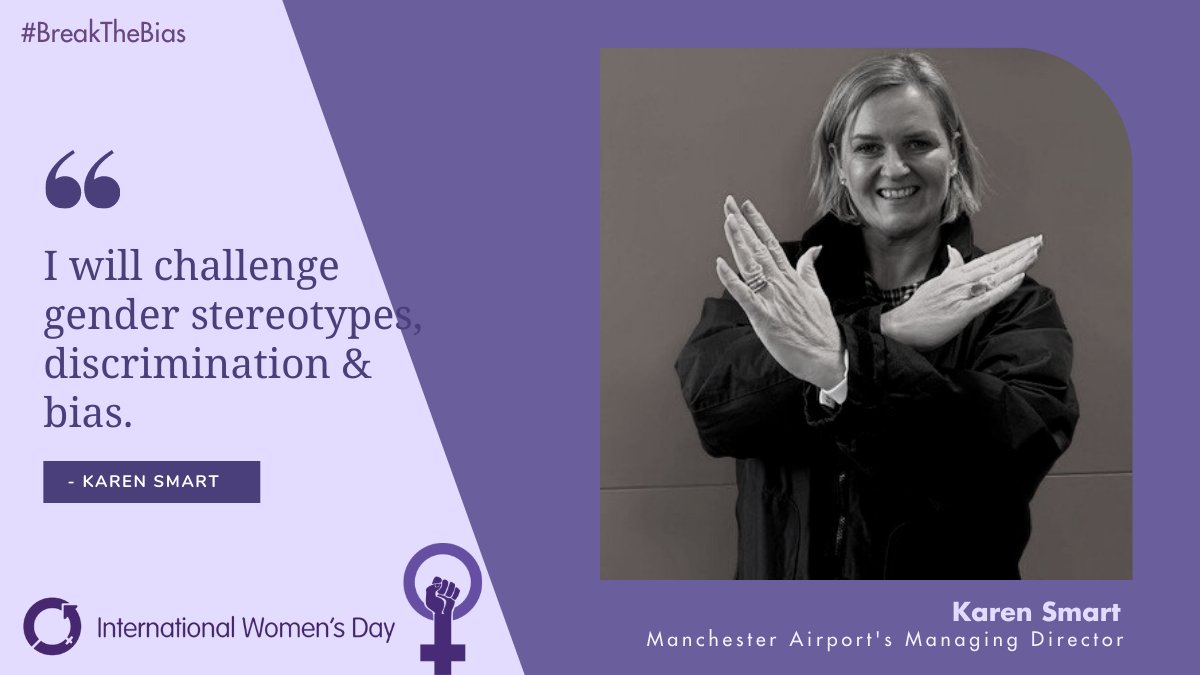 Karen Smart, our Managing Director, pledges to "Challenge gender stereotypes, discrimination and bias" this #IWD2022 💜🙌

#BreakTheBias