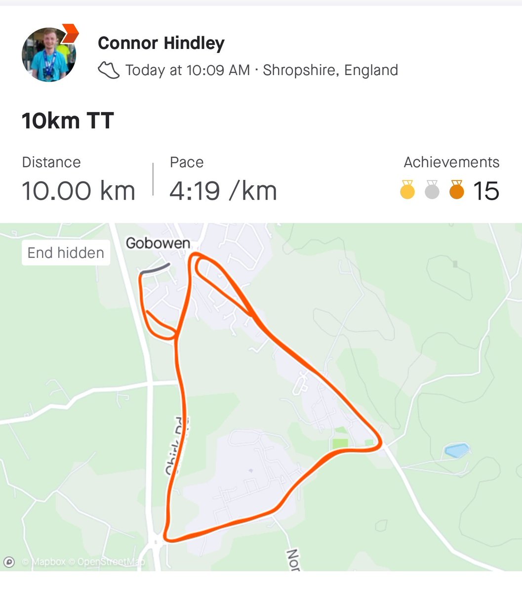ConnorHinders92's tweet photo. A double PB morning 👌🏻 #5k #10K #runpb https://t.co/M0NNBPrdom