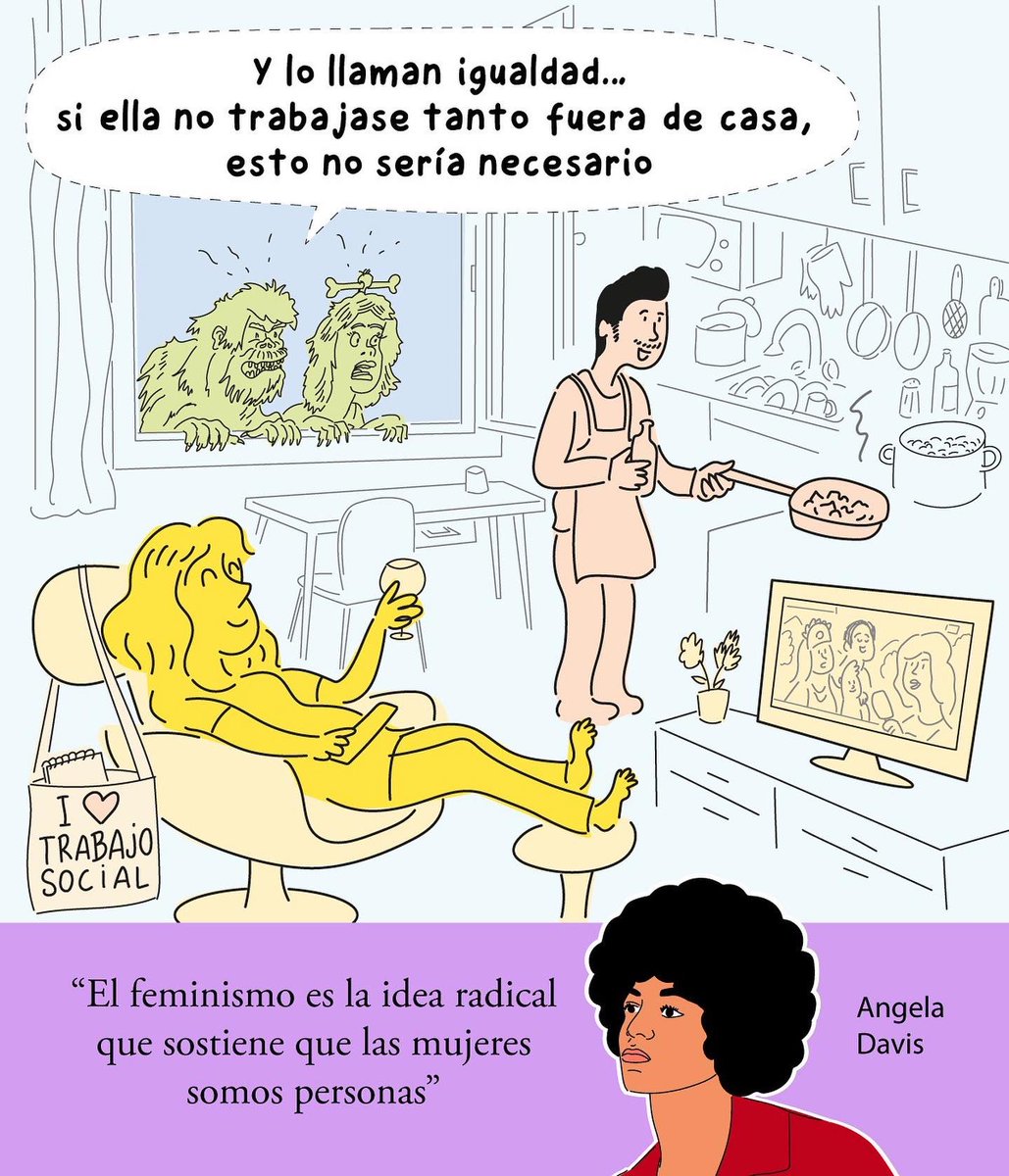 He elegido estas viñetas de la campaña del <a href="/ColegioTSMadrid/">Colegio Trabajo Social Madrid</a> pq reflejan muchas situaciones a las que me enfrento a diario y estoy segura que muchas de vosotras y también vosotros os reconocéis dentro de alguna de ellas. 

#SoyTrabajadoraSocialFeminista #SoyFeministaAbolicionista