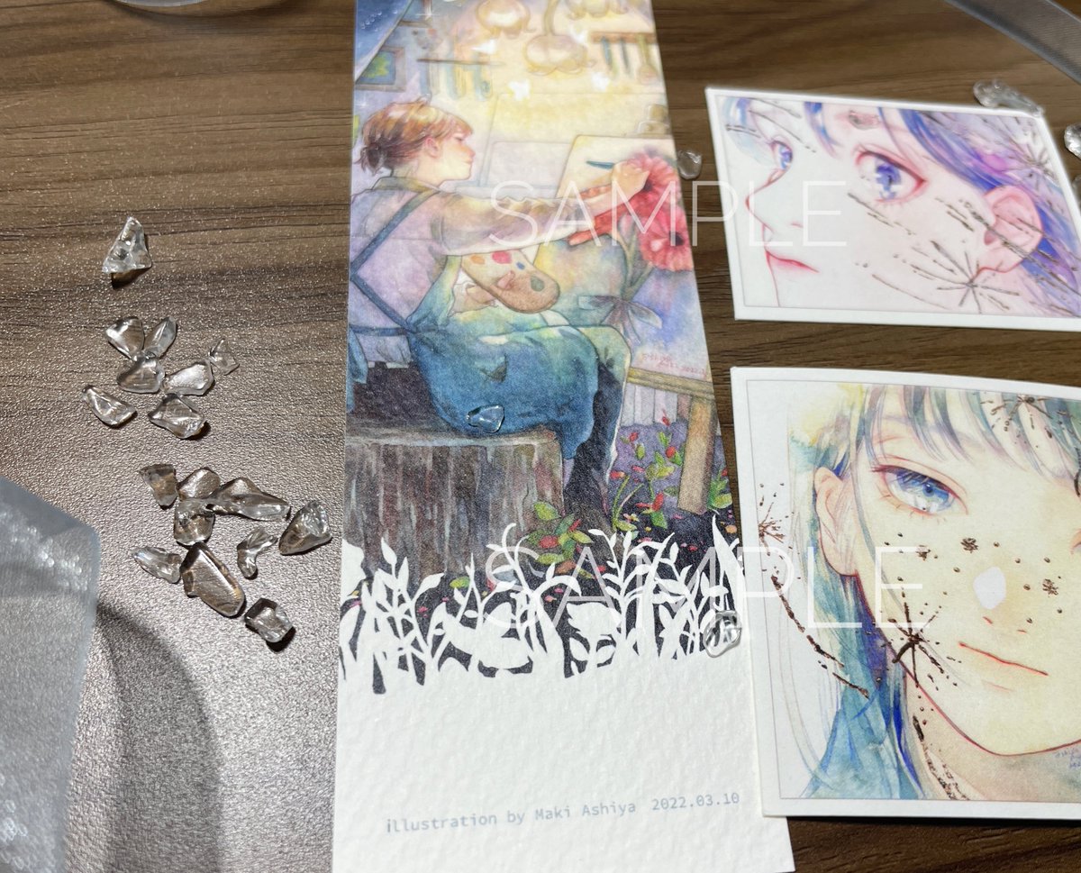 💠「輪郭の温度」スペシャルセット💠

画集「輪郭の温度」の他にラフ本、特製しおり、ステッカーシールが2枚付いたセットです!
どれもとても可愛く仕上がりました✿

セット価格¥2,600 

#輪郭の温度
#芦屋マキ個展 