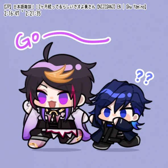 去哪都要帶著後輩#YaminoArt #AsumArt 