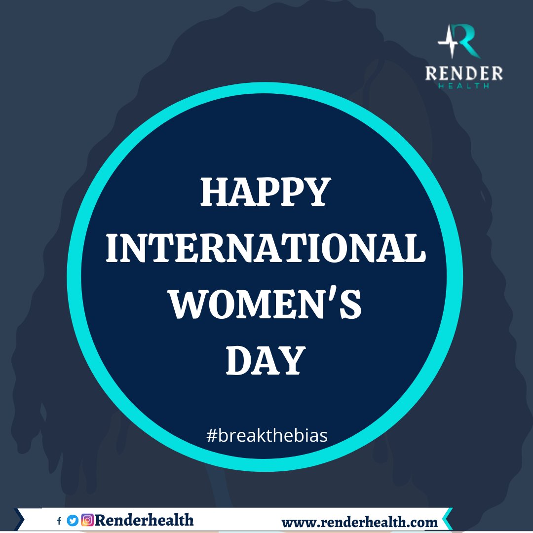 RenderHealth's tweet photo. #internationalwomensday
SHE CAN'T

Gender should never define your conclusion of a person.
Everyone should be given a chance.

What a man can do, a woman should be allowed to do also.
Break the bias.

SHE CAN

HAPPY INTERNATIONAL WOMEN'S DAY👸 https://t.co/cwIDALTjMG