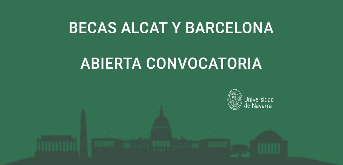 mcpc_unav's tweet photo. 📣Ya está abierto el plazo para postular a nuestras #BecasBCN y #Alcat para el curso 2022/2023.
Hasta el 8 de mayo.
Aquí, toda la info: https://t.co/t9KU0v1qhS
#mcpcunav19 https://t.co/3WQieaJbPM