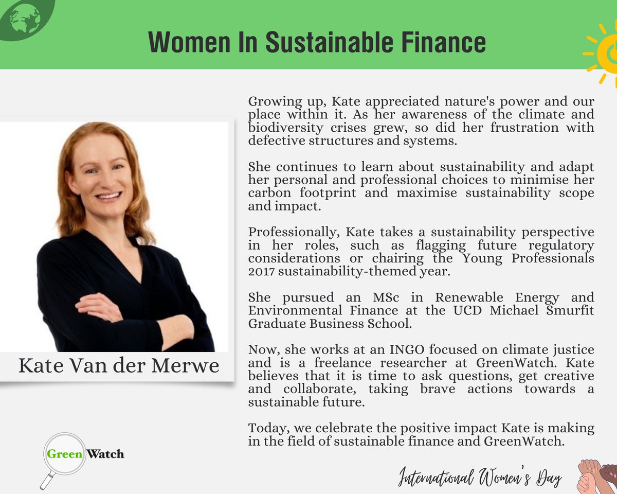 GreenWatch2050's tweet photo. Therefore, we need to break the bias, improve data fairness, and develop robust algorithms that reflect realities to make AI work. 

Today, we're excited to champion women in sustainable finance who are pushing boundaries and making outstanding contributions as we celebrate #IWD https://t.co/mtPcoY5po7