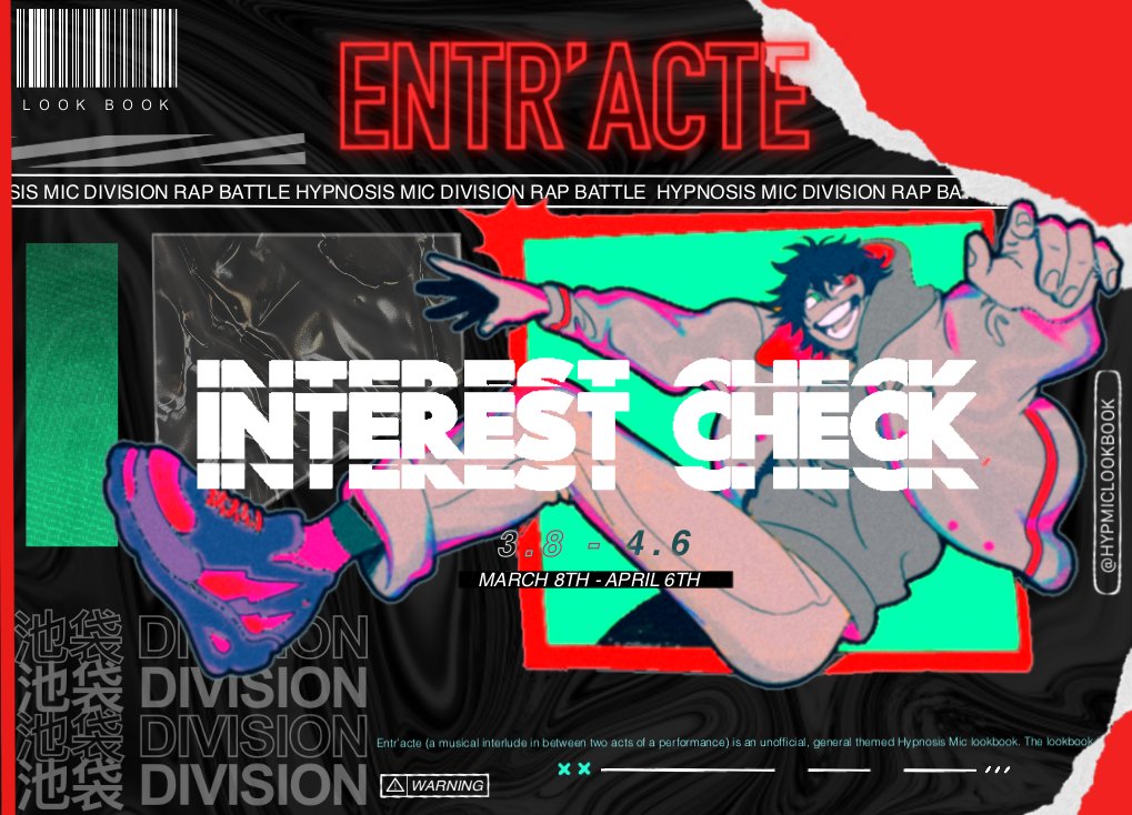 WELCOME TO THE STAGE!! 🎶🎙 We are excited to announce a new Hypnosis Mic project: Entr'acte - A Hypmic Lookbook! Interest check will be LIVE until April 6th. Let's get this show on the road! IC: forms.gle/m6APwheZwUojy8… INFO: docs.google.com/document/d/1gN…