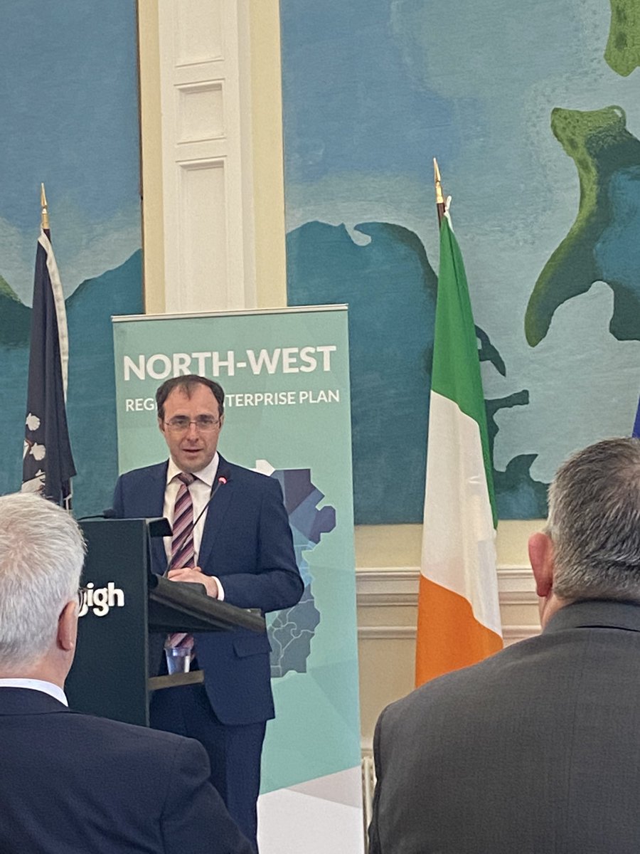 IDANorthWest's tweet photo. Attending the launch of the NW Regional Enterprise Plan in Sligo today. The NW comprises of counties, Donegal, Sligo and Leitrim. The plan is a bottom up collaboration public and private stakeholders in the region and focuses on furthering the enterprise agenda. #NWREP #NorthWest https://t.co/E9e4Qf1fqc