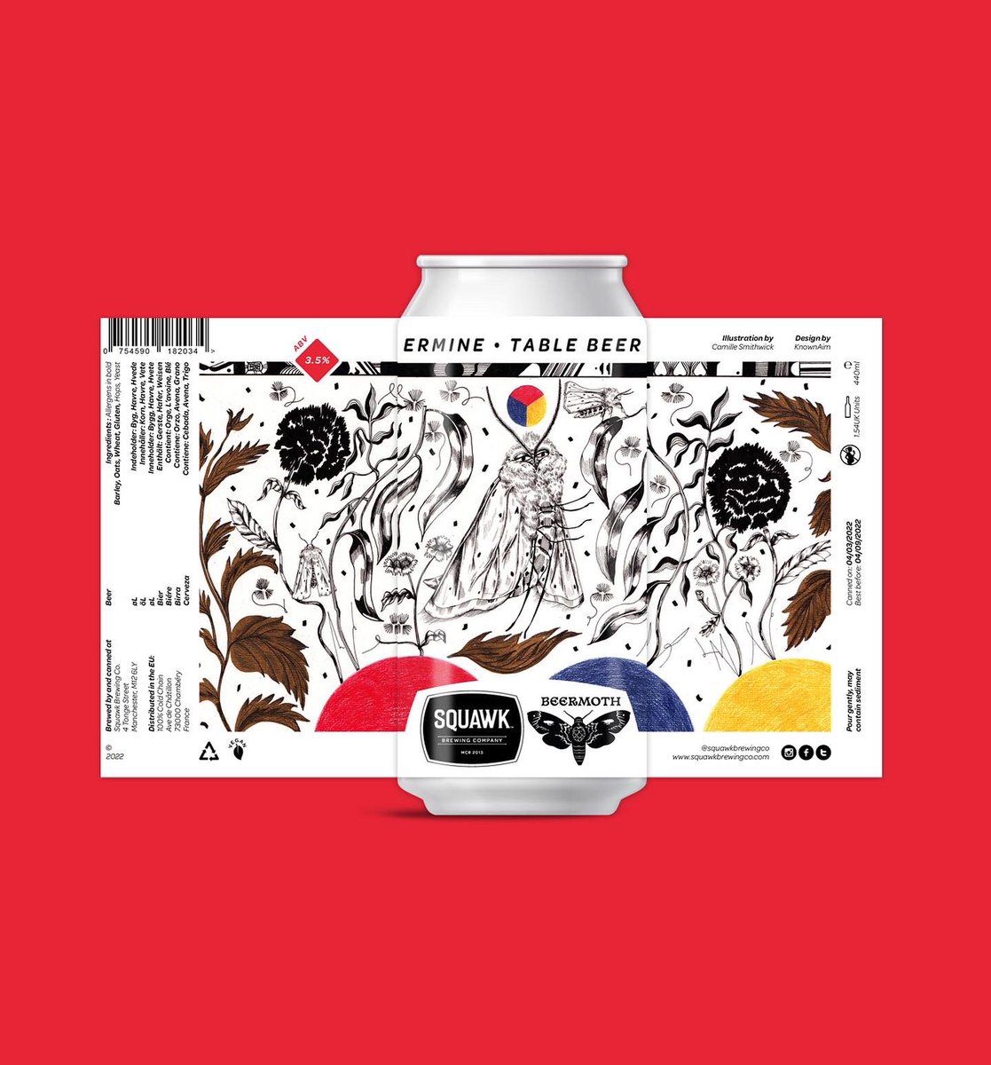 SQUAWKBrewingCo's tweet photo. E R M I N E π¦
Collaboration with those lovely folks @thebeermoth A 3.5% ridiculously hoppy Table Beer. A sizeable dose of Sabro, Amarillo and Citra bring a tropical fruit bowl of flavour π₯₯π
Join us for a tap takeover @CafeBeermoth March 10th!
#squawkbrewingco #cafebeermoth https://t.co/KgkIIUaGWr