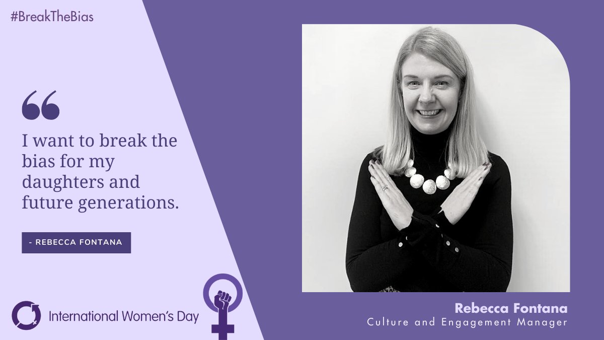 There is no limit to what we, as women, can accomplish! 💜💪

"I want to break the bias for my daughters and future generations." - Rebecca Fontana, Culture &amp; Engagement Manager ✈️ 

#IWD2022 #BreakTheBias
