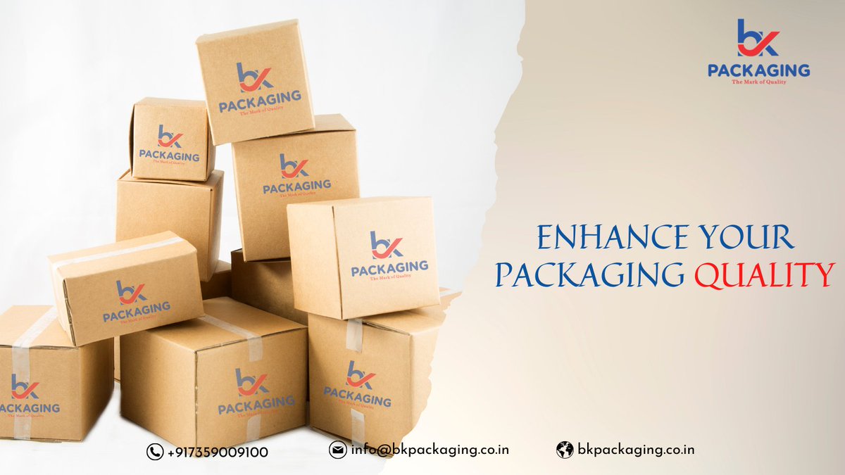 packaging_b's tweet photo. Make first impression of your product more Effective.
Give us Call on +91-7359009100.
Visit https://t.co/Az9Fq0oHDx for more Details.
Mail us on: info@bkpackaging.co.in
.
.
.
#CorrugatedBox #PrintedCorrugatedBoxes #PackingBox #ProductPackaging #customizedbox #customizedpacking https://t.co/DdlrfzSjiM