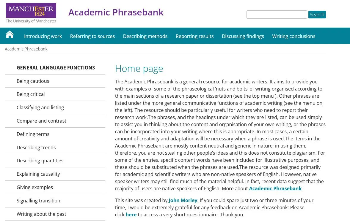 #WritingResources: This is an essential resource for academic writers. The Uni of Manchester Phrasebank is a great source of stock phrases. buff.ly/3ebzfFG  #PhDchat #ECRchat #postdoc #gradschool #SUAW #PhDforum