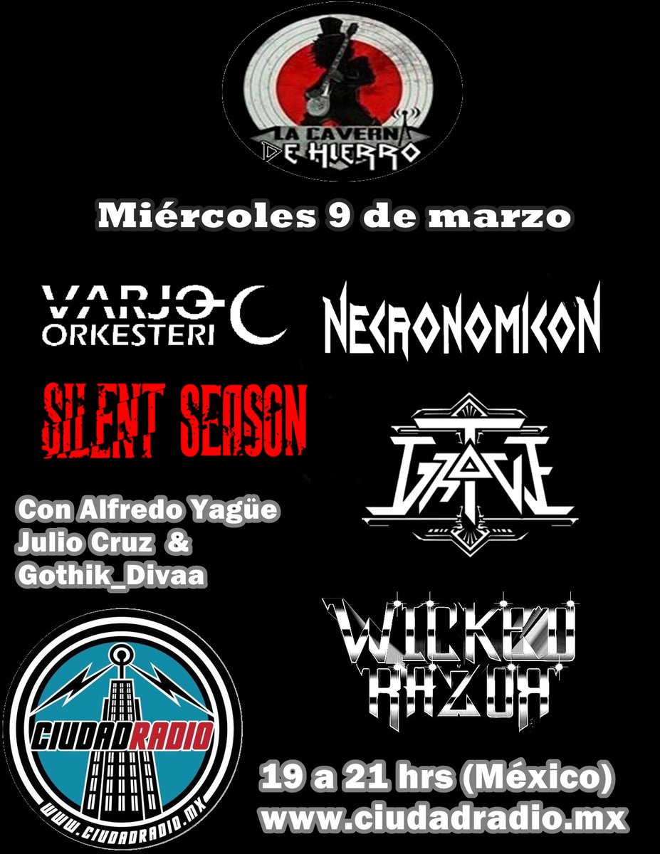 metalmessage's tweet photo. 🪦 🄶🅁🄰🅅🄴-🅃 🇮🇹 𝘼𝙡𝙩𝙚𝙧𝙣𝙖𝙩𝙞𝙫𝙚 𝙃𝙖𝙧𝙙 𝙍𝙤𝙘𝙠 • Est. 2014 • @GraveT_band • #gravet ⚡
📺 🎥 Music 𝖁𝖎𝖉𝖊𝖔 🎬 "Revenge":
https://t.co/FAK0eNIp2X
👍Iron thanks & appreciation for the support goes out from 𝗠𝗘𝗧𝗔𝗟 𝗠𝗘𝗦𝗦𝗔𝗚𝗘 ᴳᴸᴼᴮᴬᴸ to @LaCavernaD https://t.co/t9byVY7eJI