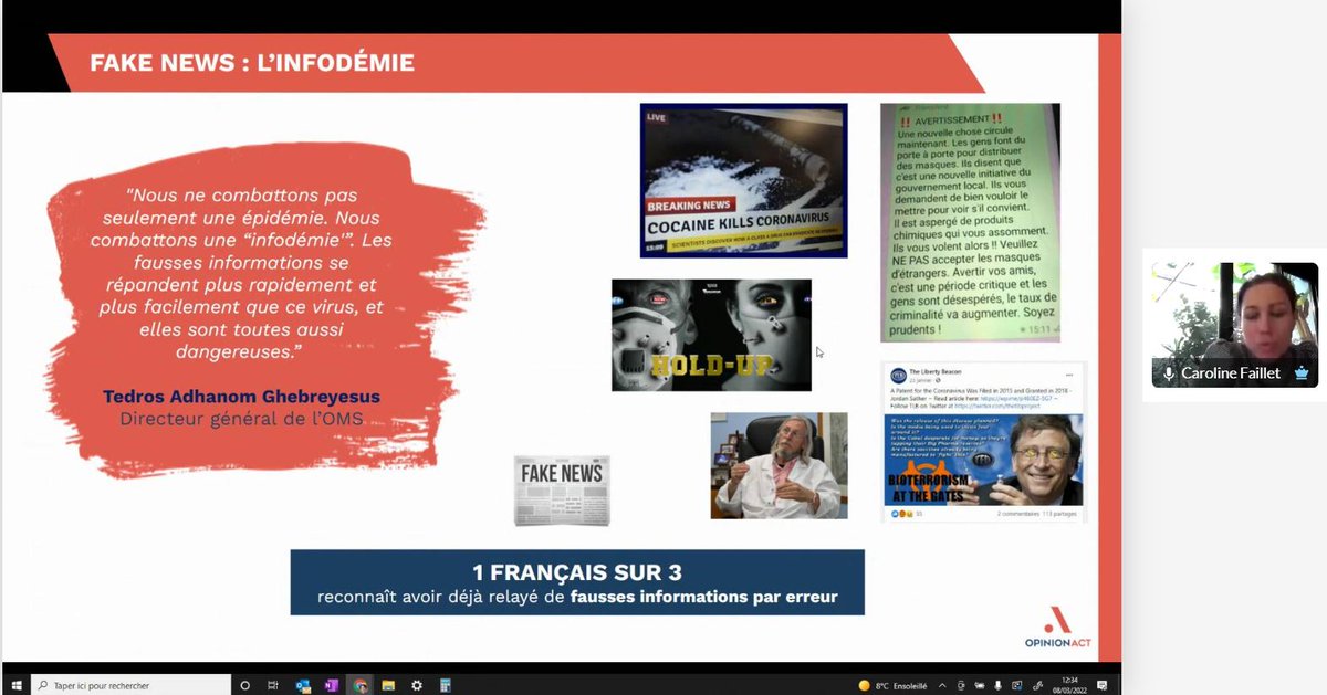 Opinion_Act's tweet photo. 💬Webinar #web3
« 1 Français sur 3 reconnait avoir déjà relayé de fausses informations par erreur. »

#OpinionMatters #reseauxsociaux https://t.co/VJJL3spJH9