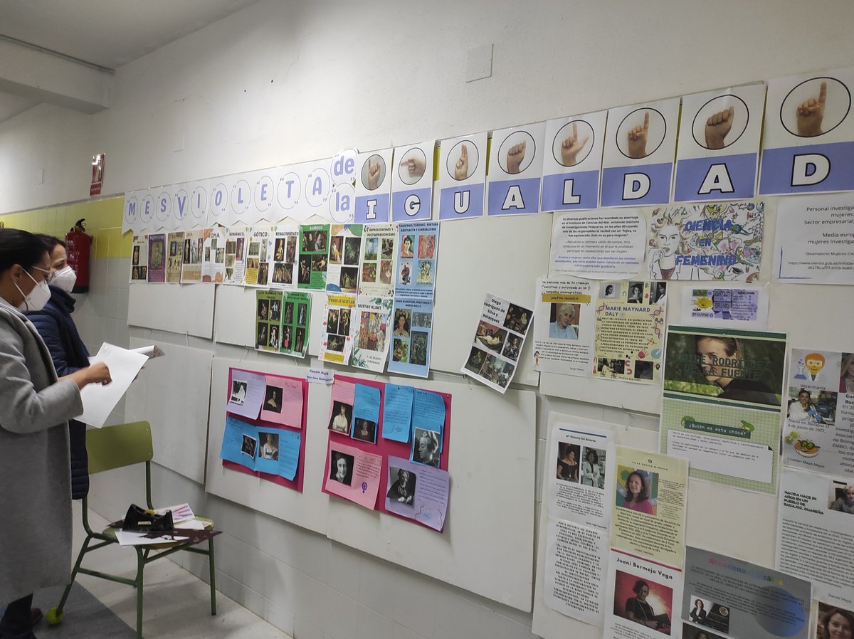MesesDeColores's tweet photo. Nuestro proyecto #CITE #innovated #10MesesDeColores dedica el mes de marzo, Mes Violeta, a la #Igualdad. Especialmente hoy, el #DíaInternacionalDeLaMujer #8Marzo2022, estamos volcados en culminar exposición de actividades colaborativas. Síguenos en https://t.co/GtUzvE9vxS https://t.co/tIy8e7Kjn8